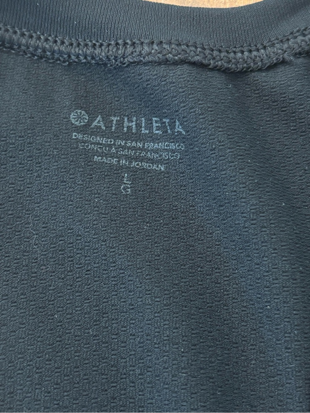 Athleta Black Racerback Performance Tank Top - Large - Picture 2 of 4